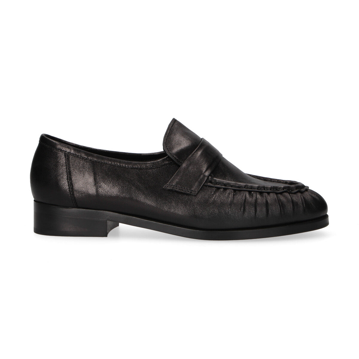 Massimo Santini mocassino Angelica in pelle nera