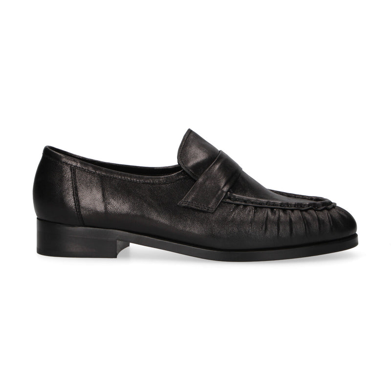 Massimo Santini mocassino Angelica in pelle nera