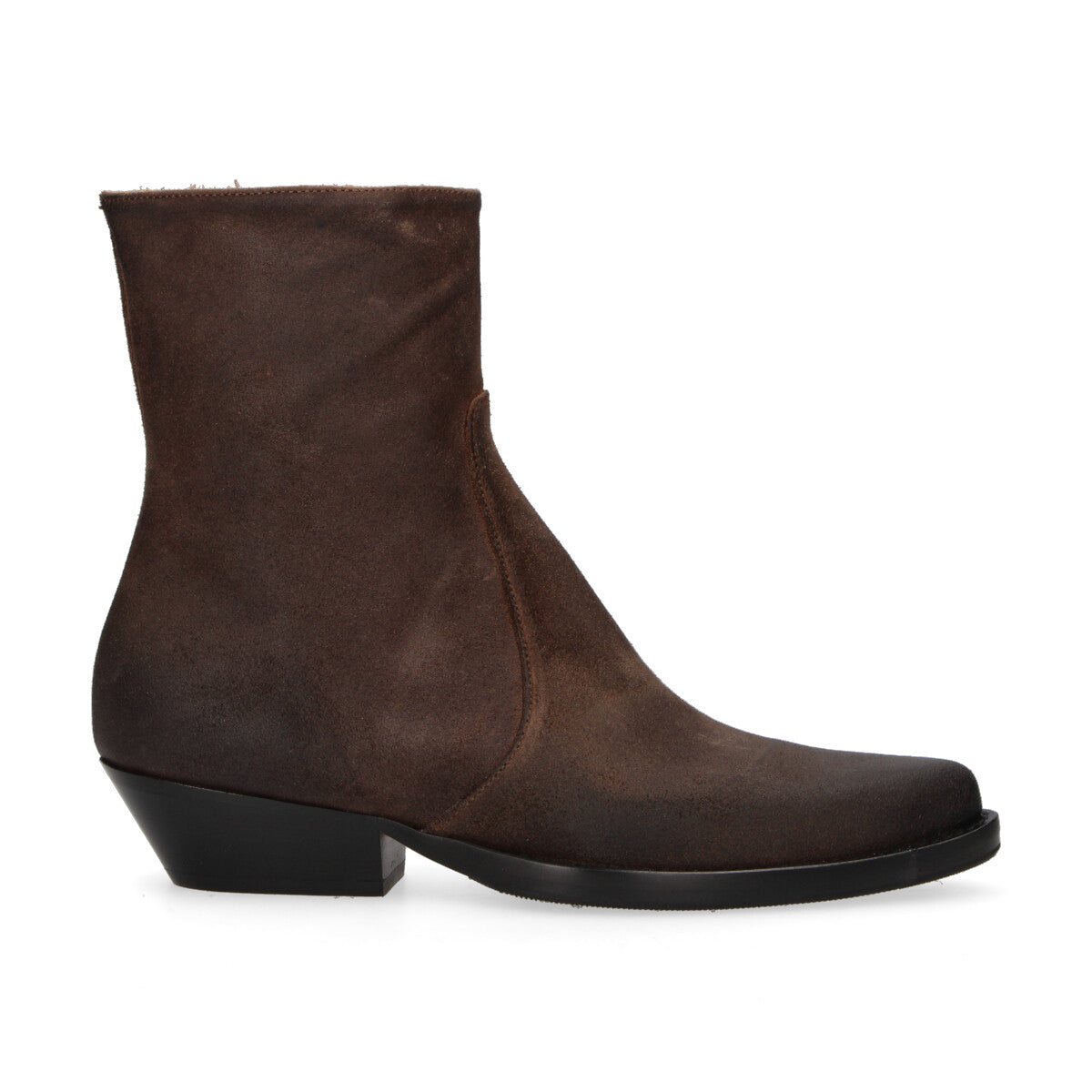 Anna F. tronchetto texano in camoscio marrone