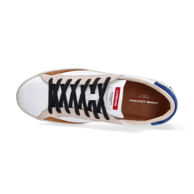 Crime London sneaker Distressed bianco beige