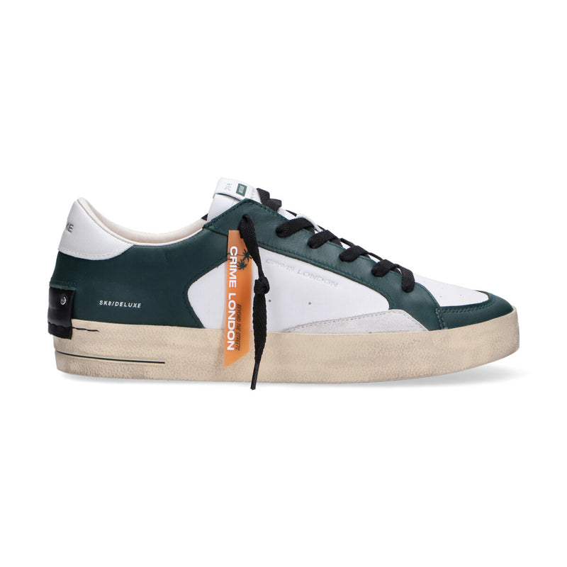 Crime London sneaker SK8 Deluxe bianco verde