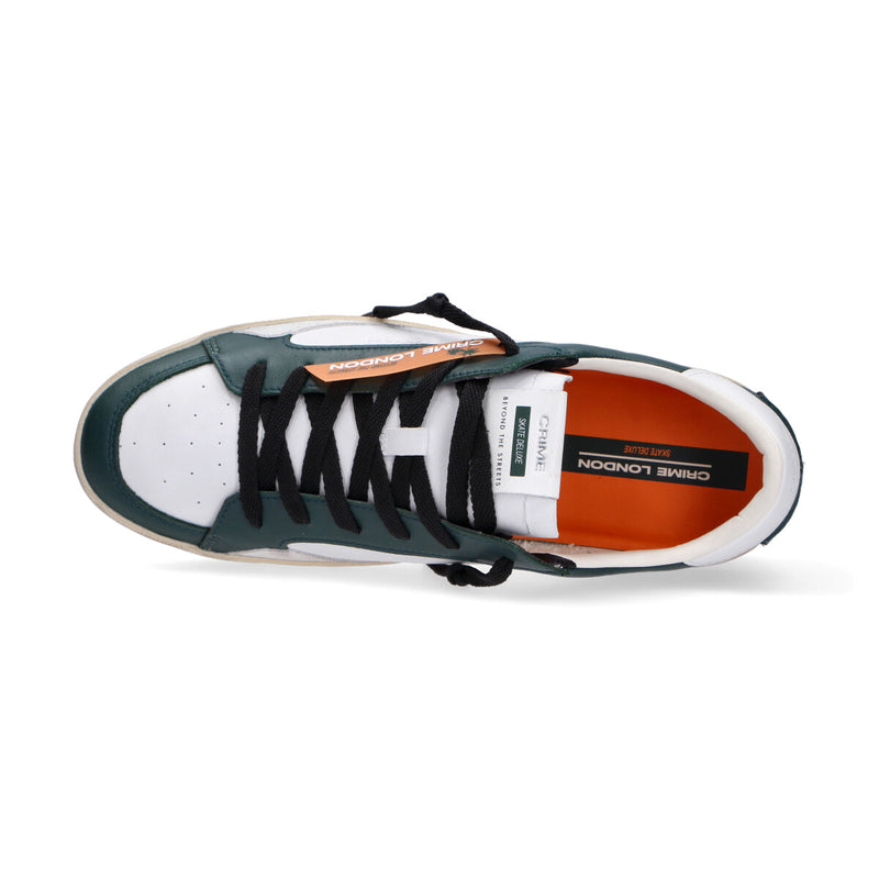 Crime London sneaker SK8 Deluxe bianco verde