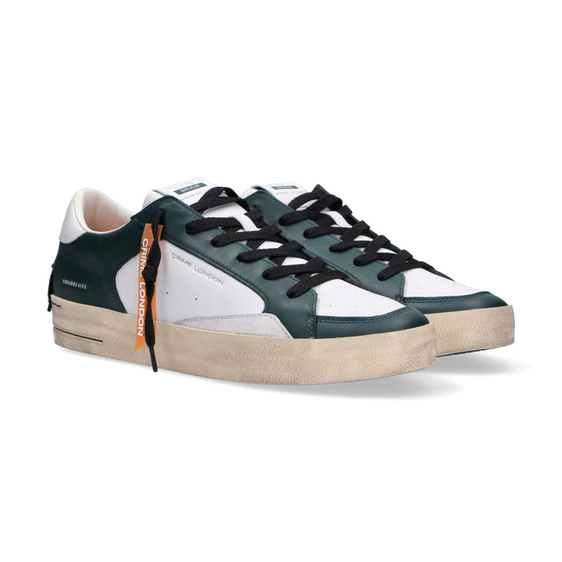Crime London sneaker SK8 Deluxe bianco verde