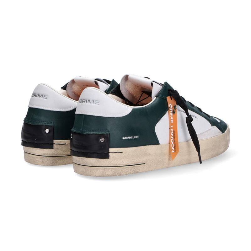 Crime London sneaker SK8 Deluxe bianco verde
