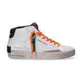 Crime London sneaker SK8 Deluxe Mid bianca