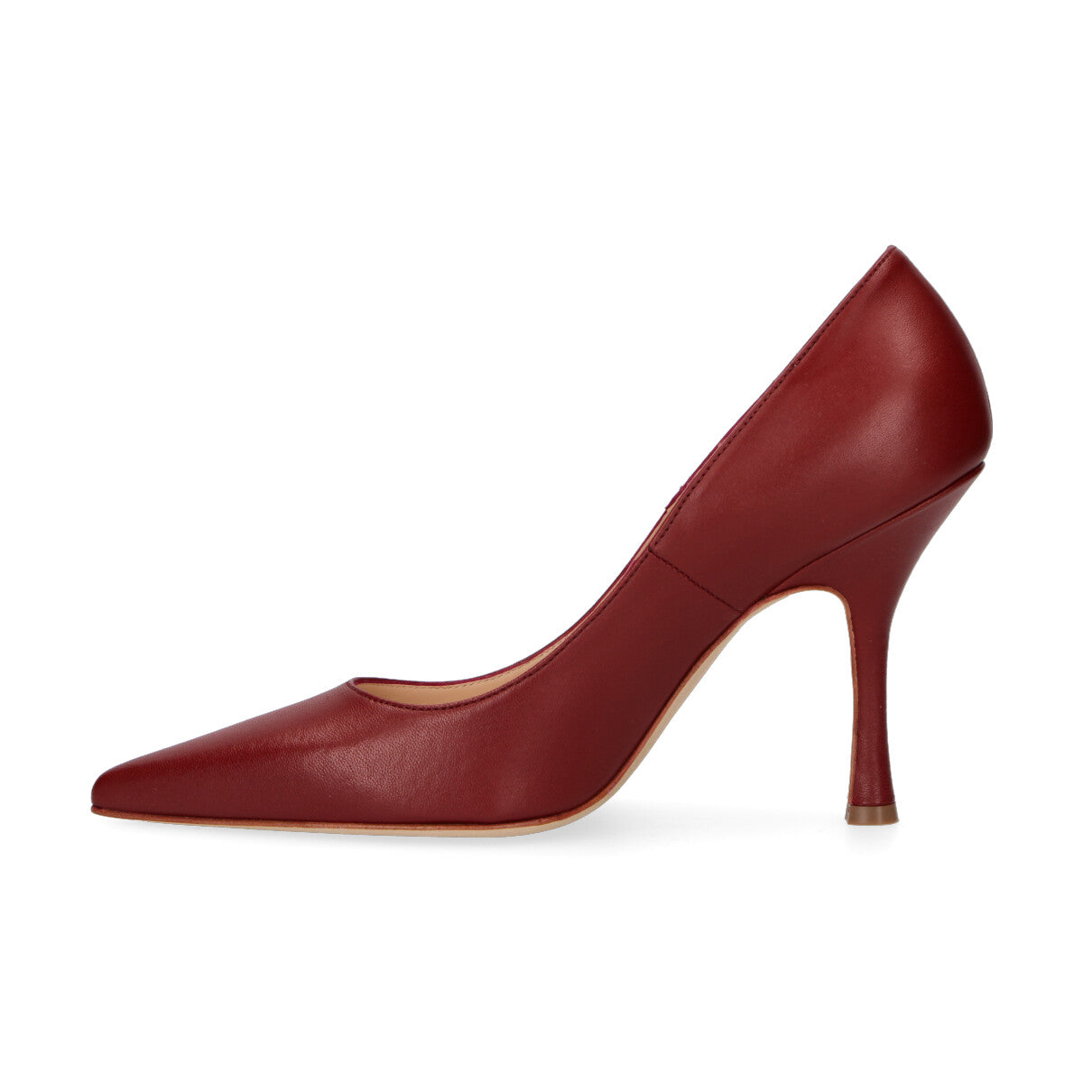 Anna F. deccoltè in pelle bordeaux
