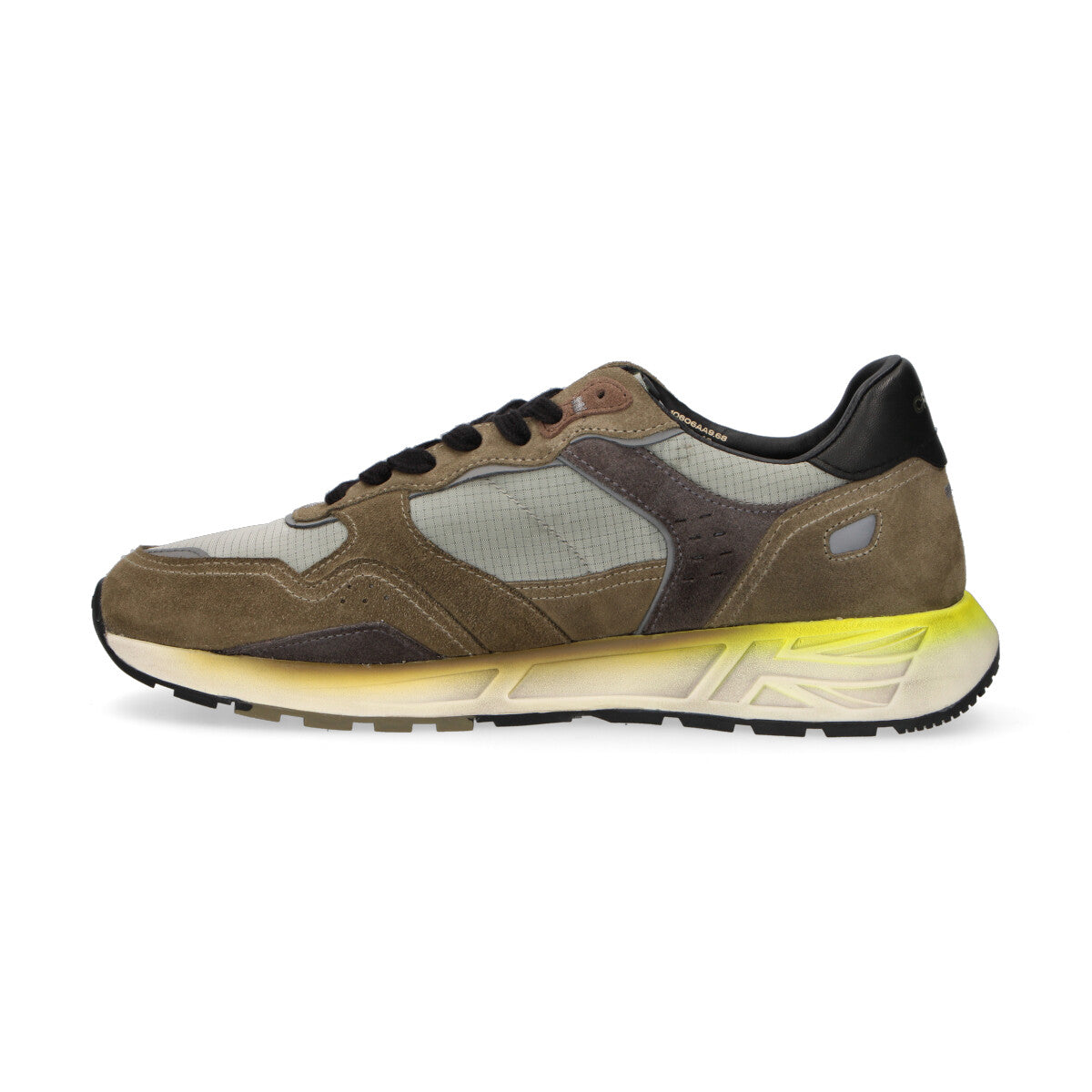 Crime London sneaker Rush camoscio verde