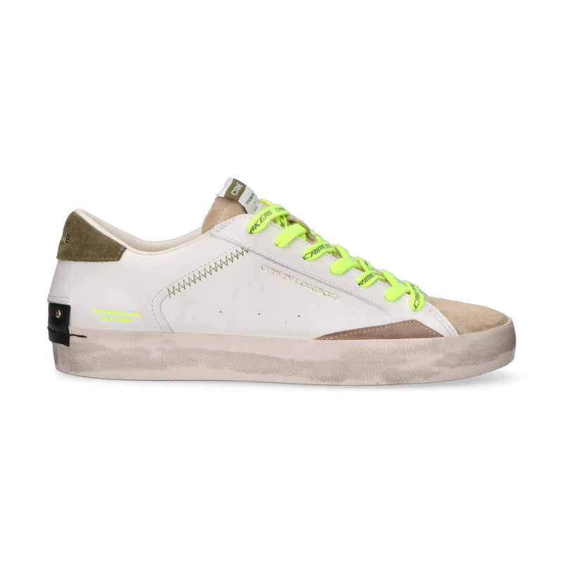 Crime London sneaker Distressed army green