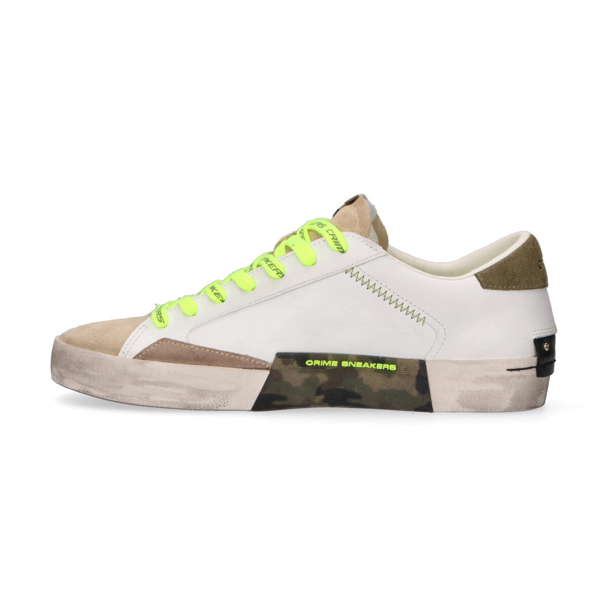 Crime London sneaker Distressed army green
