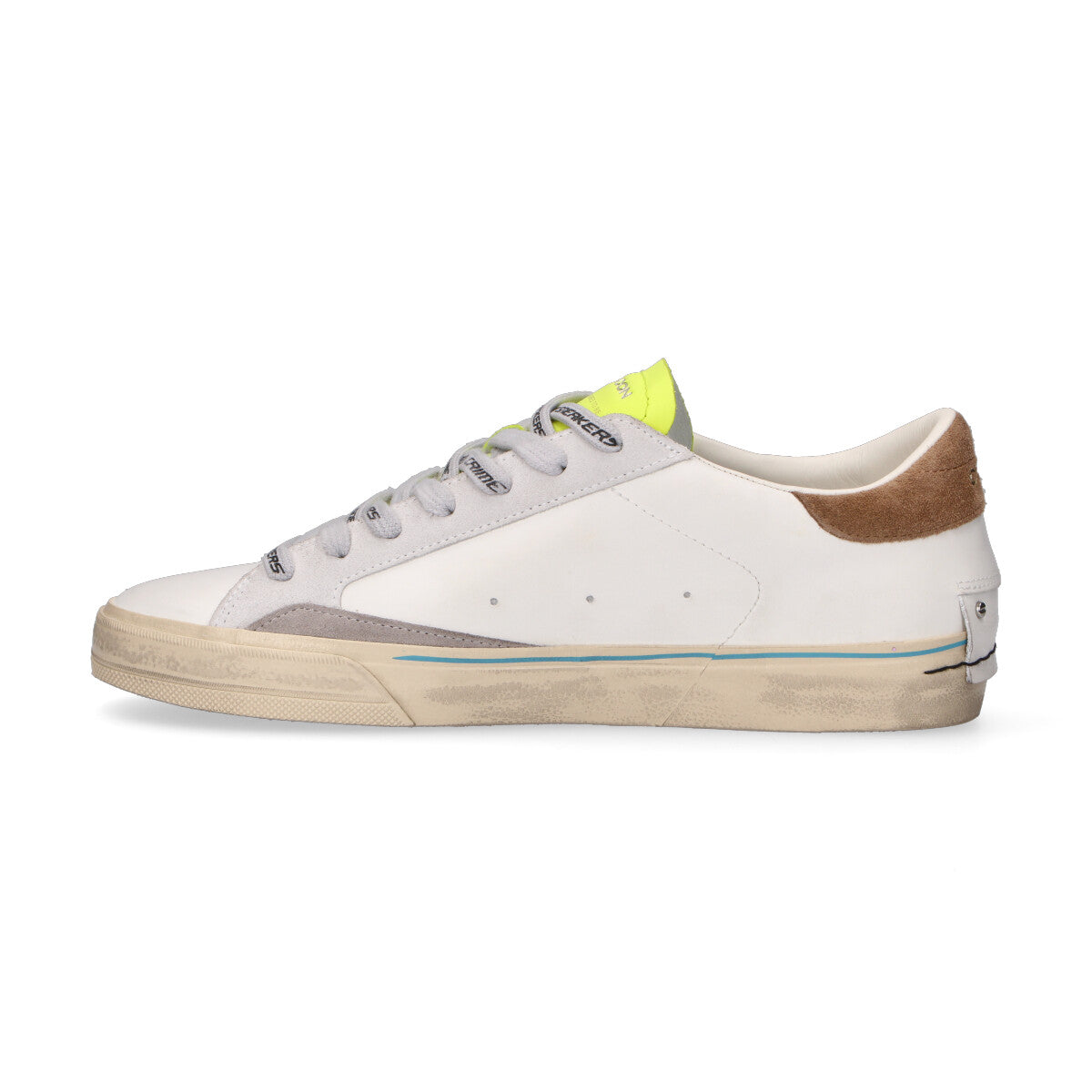 Crime London sneaker Distressed flash lime
