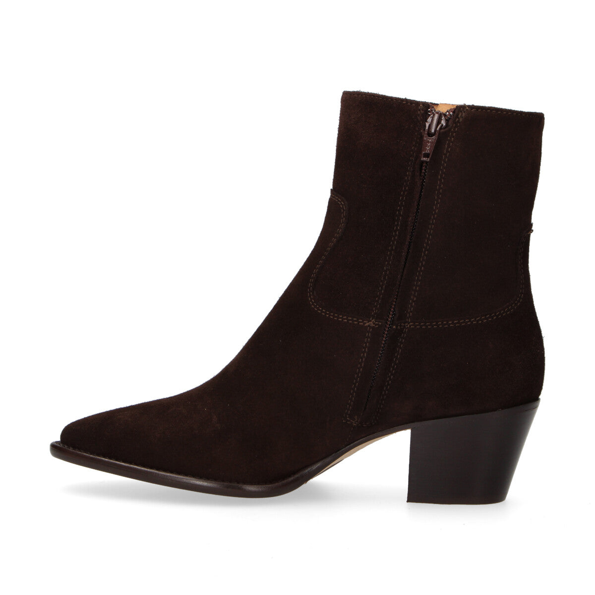 Anna F. tronchetto in camoscio testa di moro