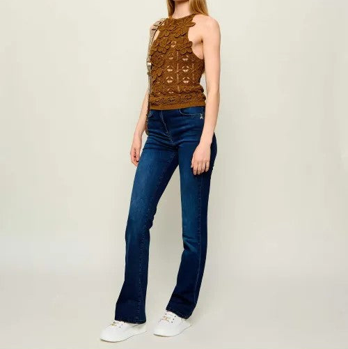 Patrizia Pepe jeans a zampa regular blu scuro