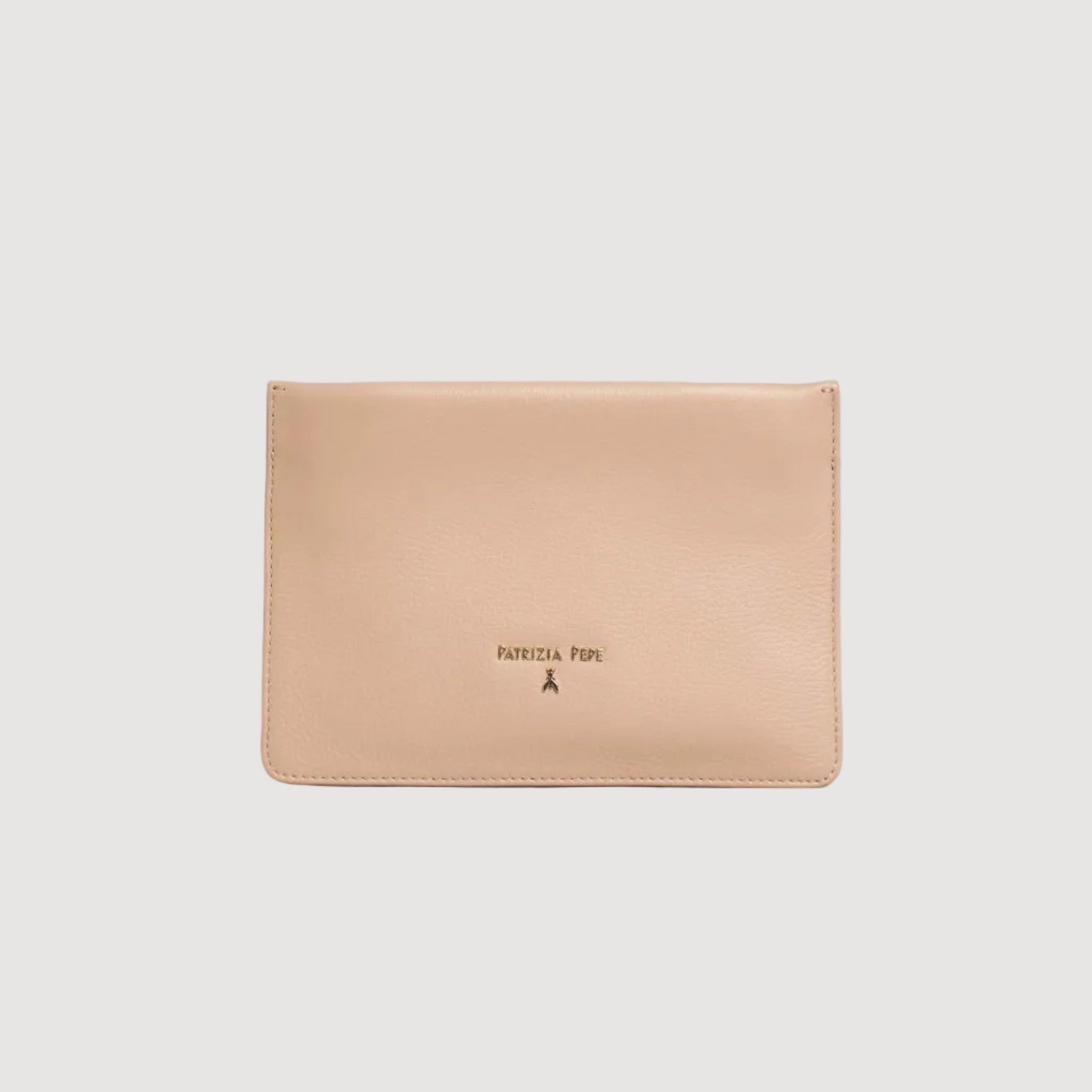 Patrizia Pepe pochette in pelle warm beige