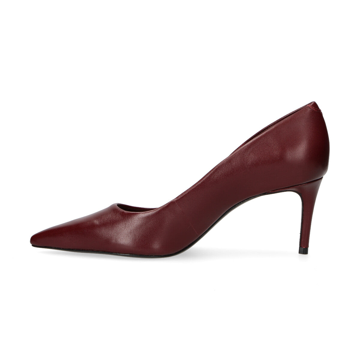 Schutz decolltè in pelle bordeaux