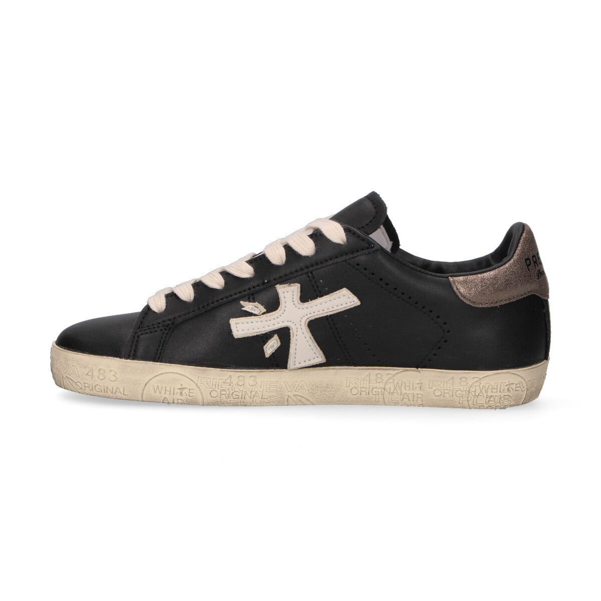 Premiata sneaker Stevend in pelle nera