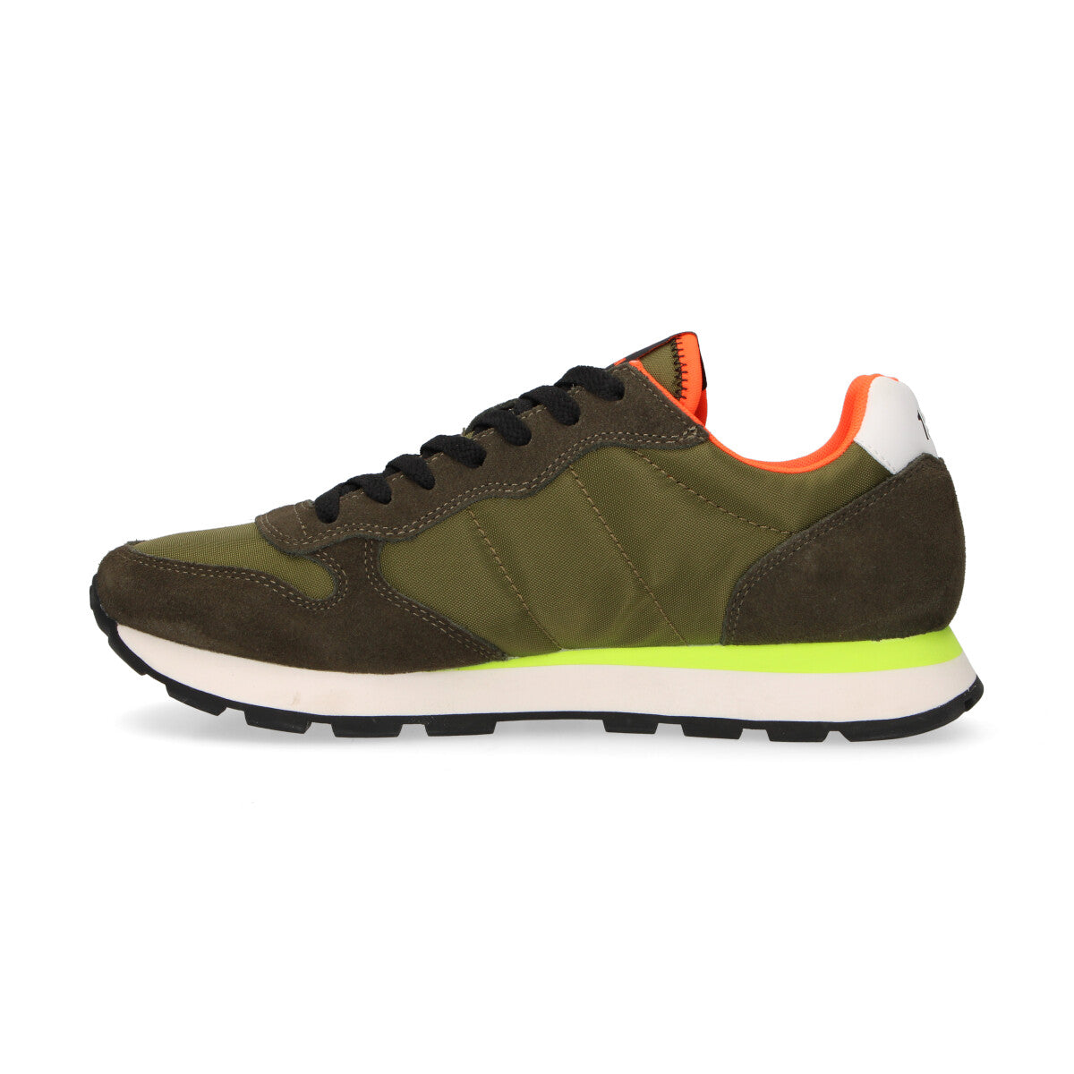 Sun68 sneaker Tom Fluo in camoscio e nylon verde