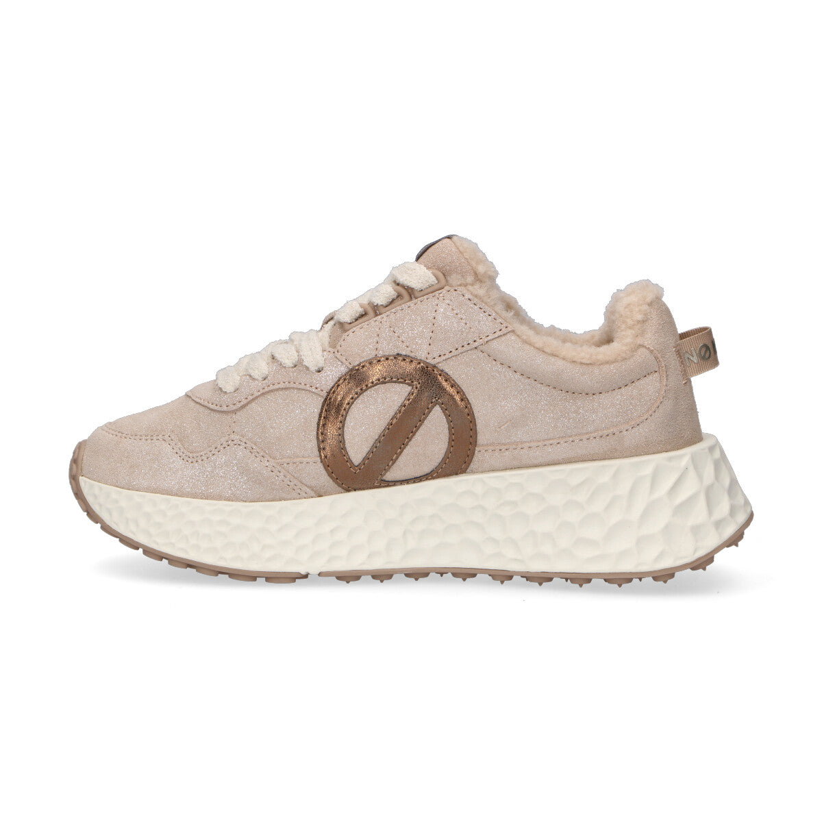 No Name sneaker Carter Jogger in camoscio beige