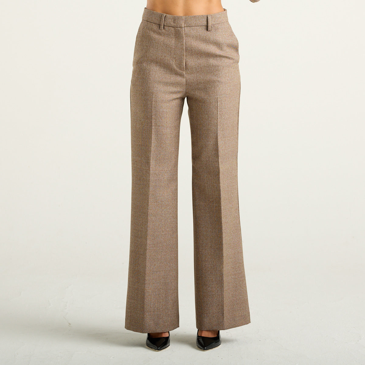 Cruna pantalone Antes slim in lana beige