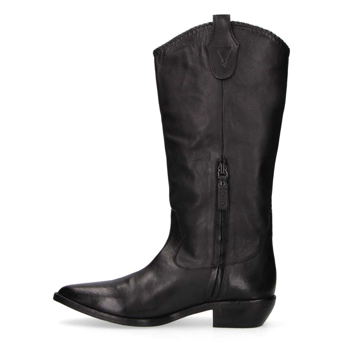 Zolfo stivale texano in pelle nero