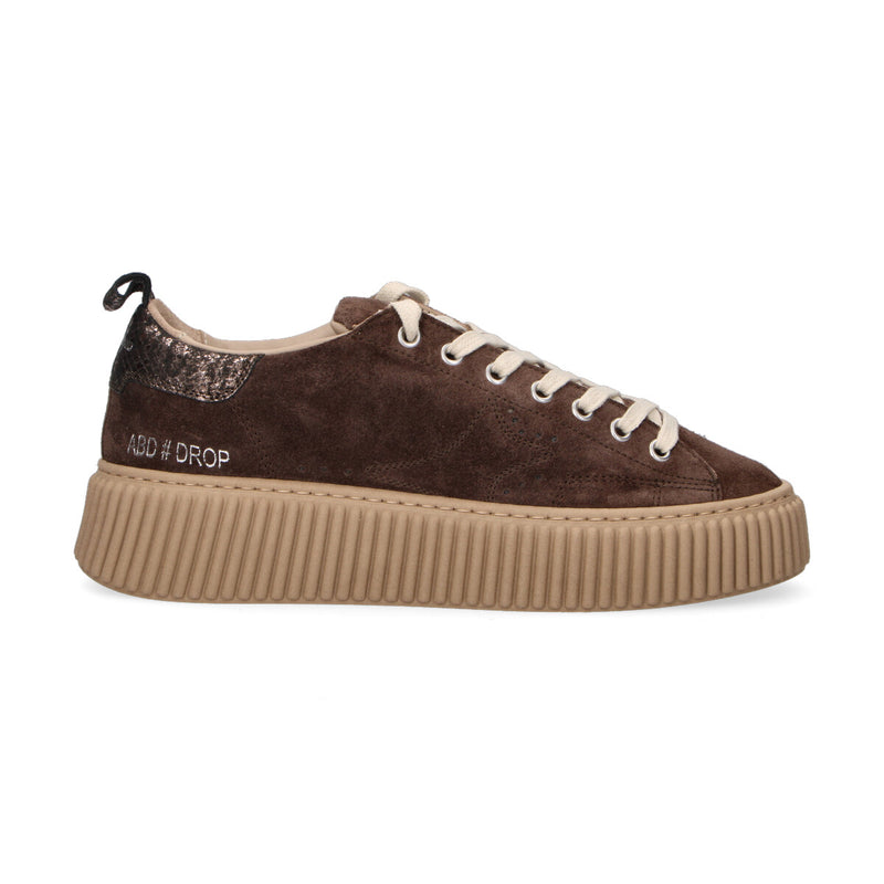 Ama Brand sneaker Ndrop in camoscio marrone