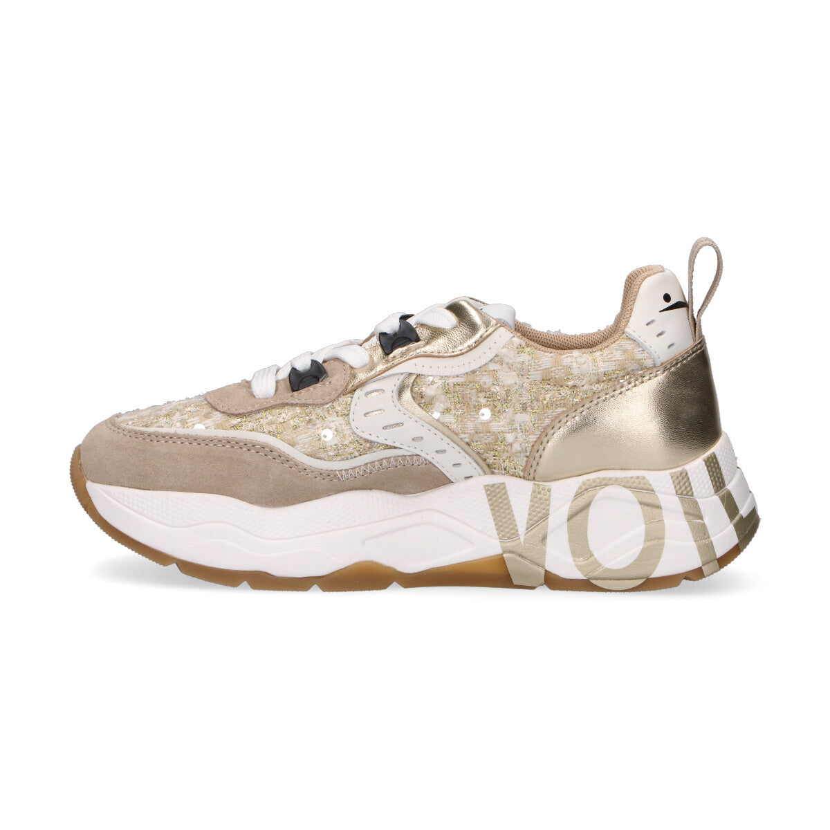 Voile Blanche sneaker Club105 in tessuto beige