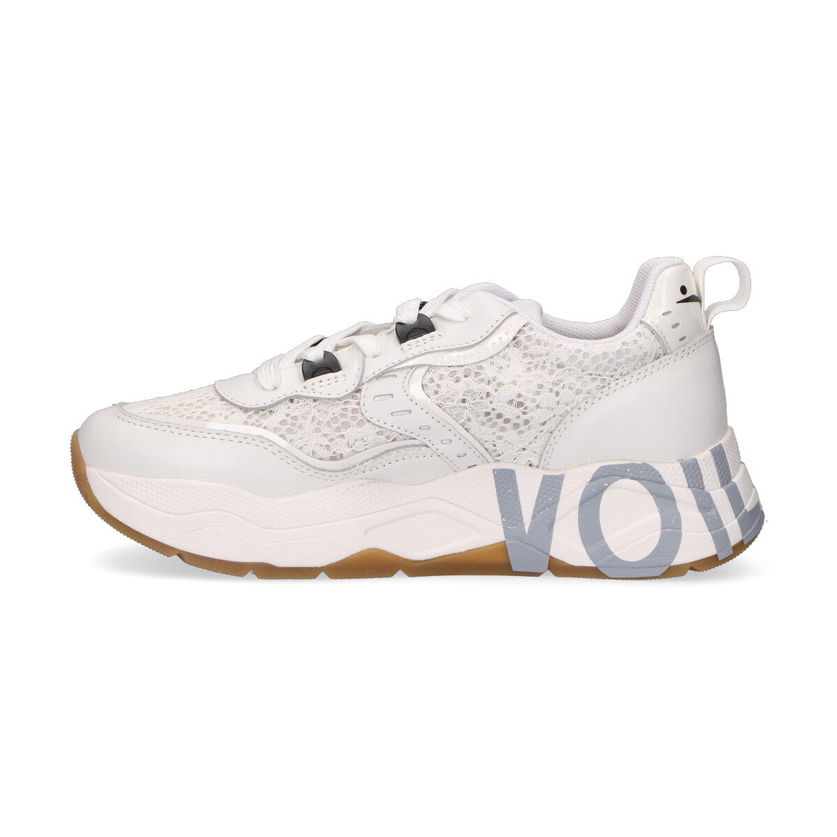 Voile Blanche sneaker Club105 in pizzo bianco