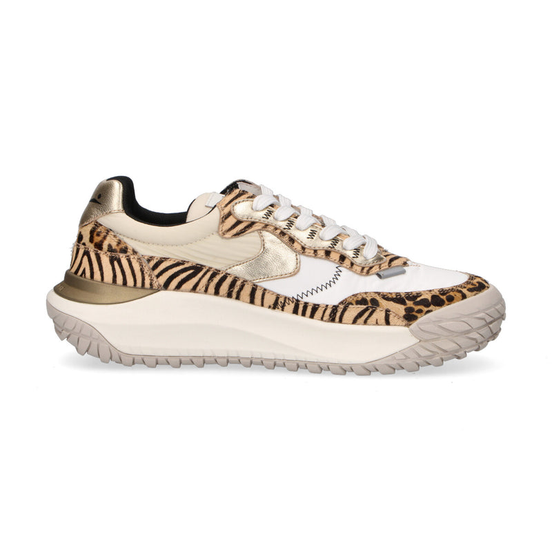 Voile Blanche sneaker Club Act cavallino animalier