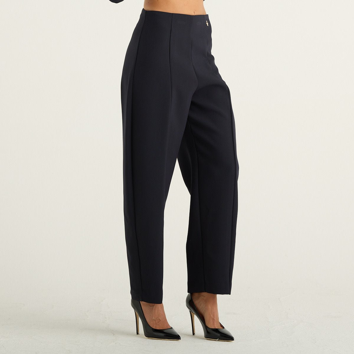 Souvenir pantaloni donna carrot fit blu navy