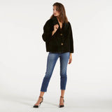 Blanche giacca reversibile in pelliccia nera