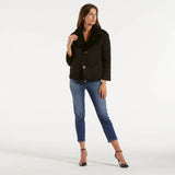 Blanche giacca reversibile in pelliccia nera