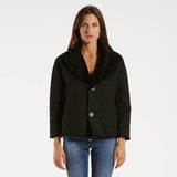 Blanche giacca reversibile in pelliccia nera