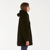 Blanche giaccone reversibile zip e cappuccio nero