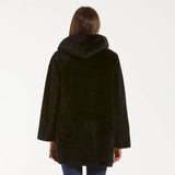 Blanche giaccone reversibile zip e cappuccio nero