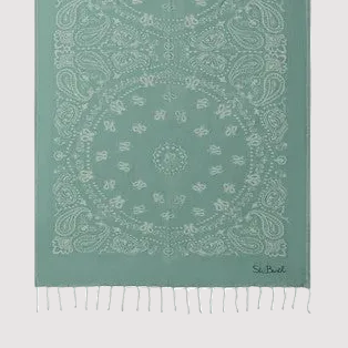 Mc2 Saint Barth telo mare bandana round verde