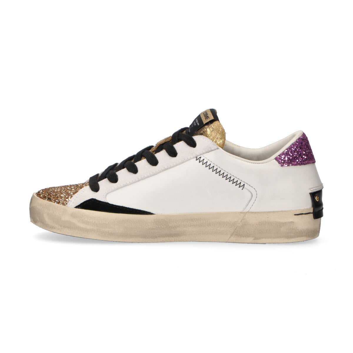Crime London sneaker Distressed glitter
