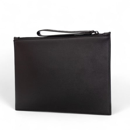 County of Milan pochette in pelle con lupo