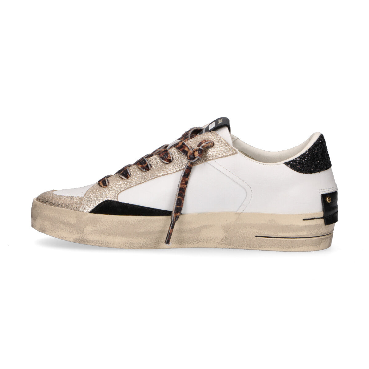 Crime London sneaker Sk8 Deluxe glitter neri