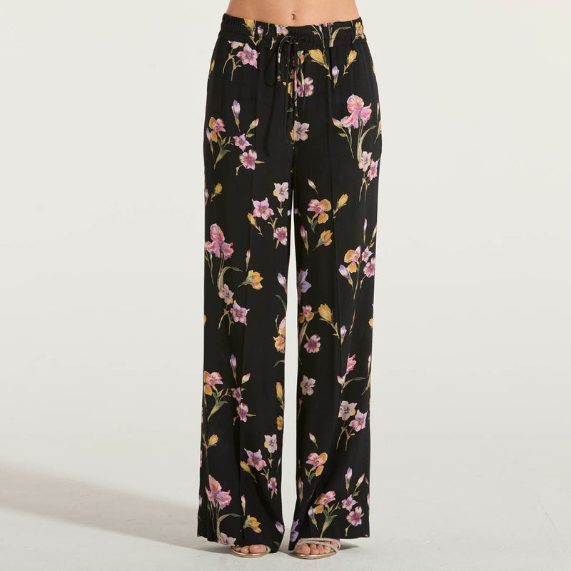 Crepe Pantaloni Fiori Twinset Pantaloni In Crêpe De Chine A Fiori