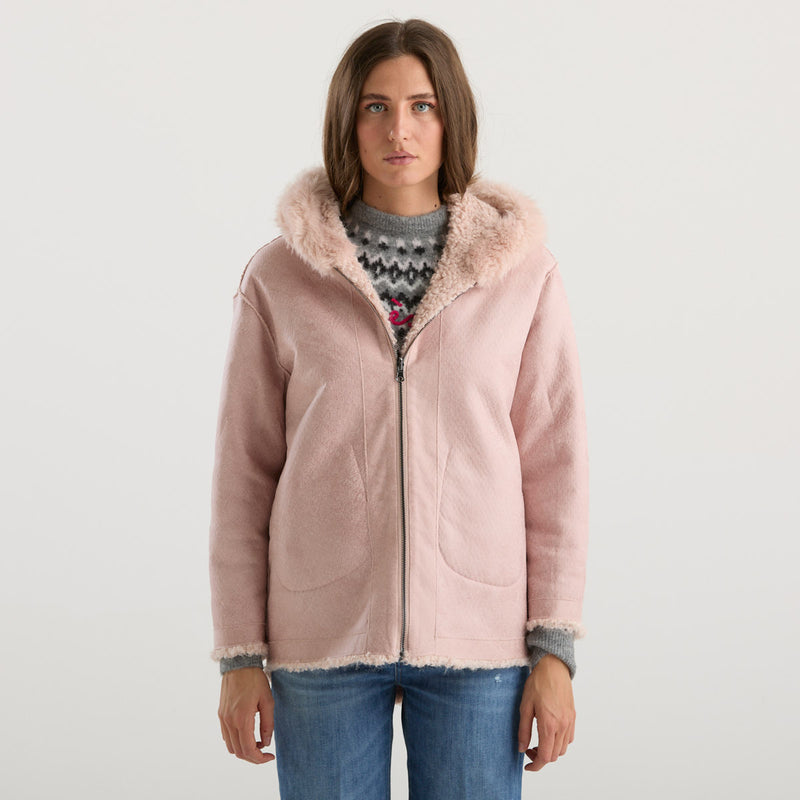 Blanche teddy reversibile rosa