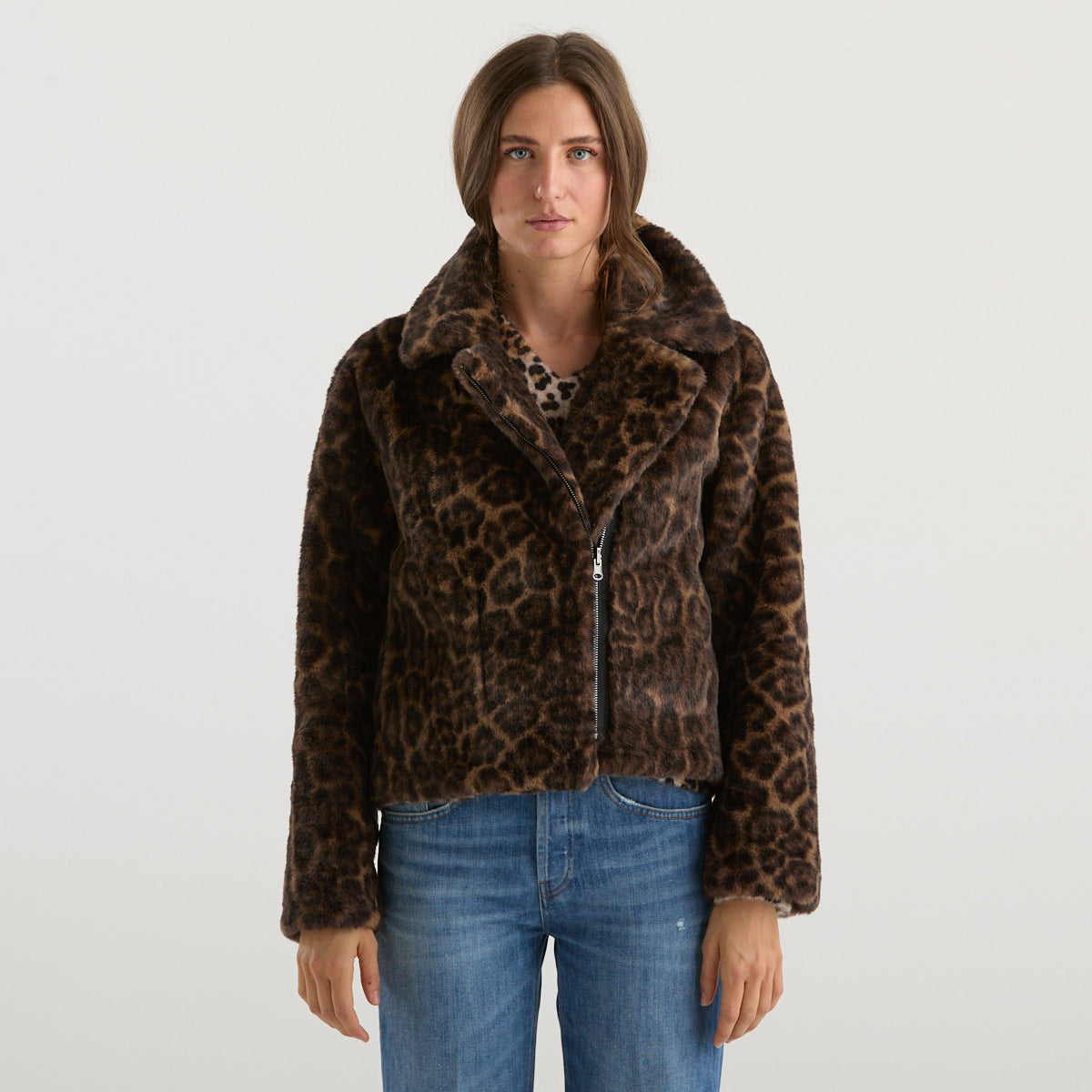 Blanche eco pelliccia maculata