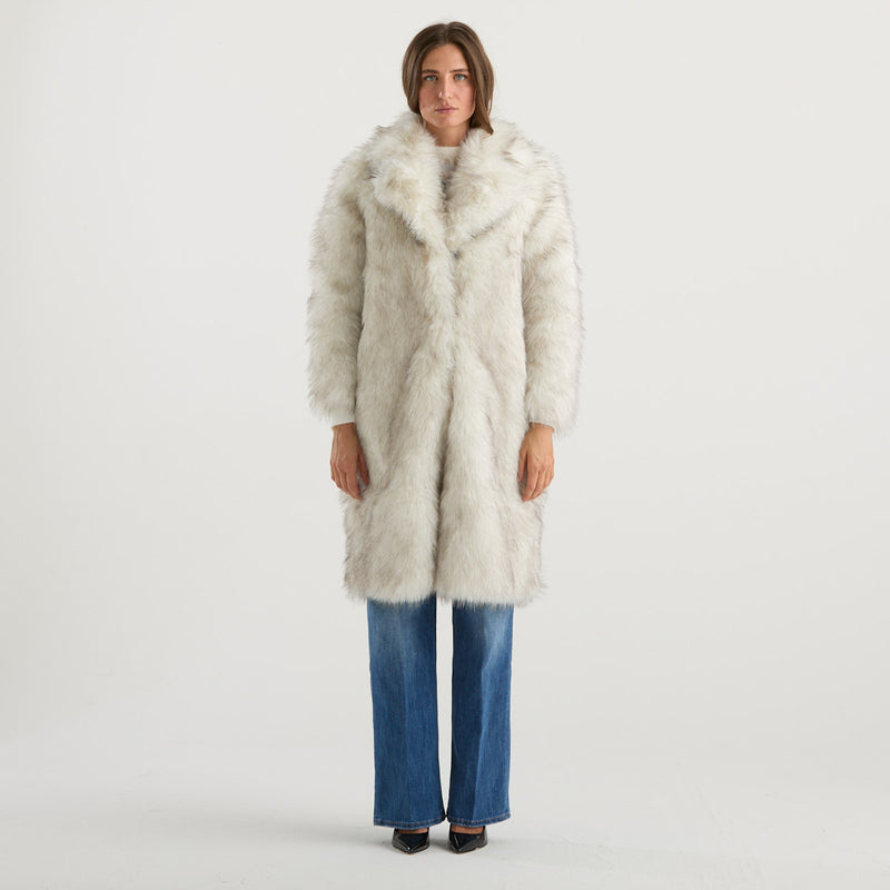 Blanche eco pelliccia bianca