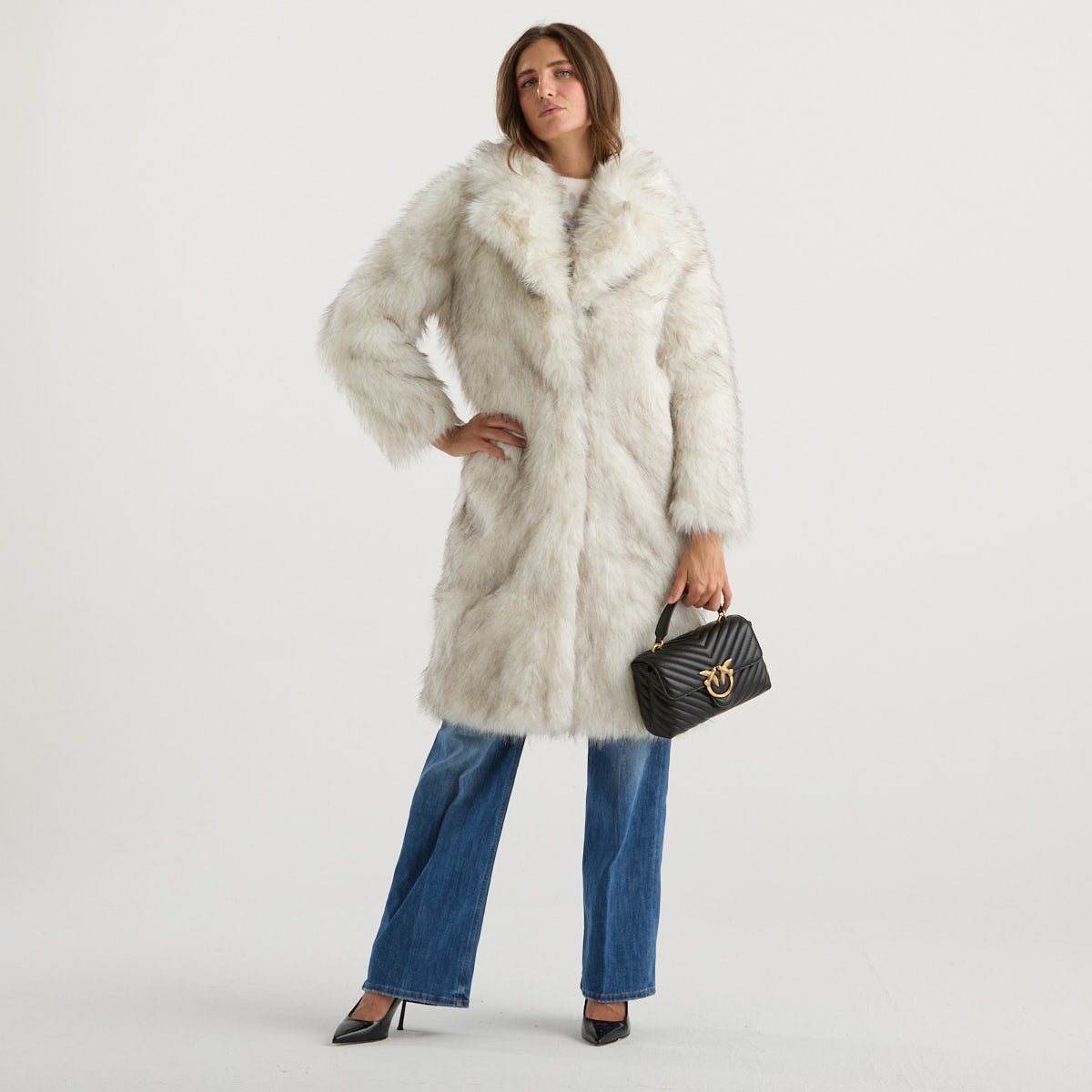 Blanche eco pelliccia bianca