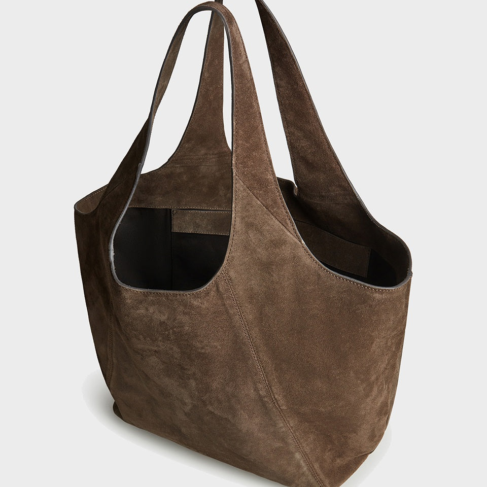 Copenhagen borsa vintage in pelle scamosciata testa di moro