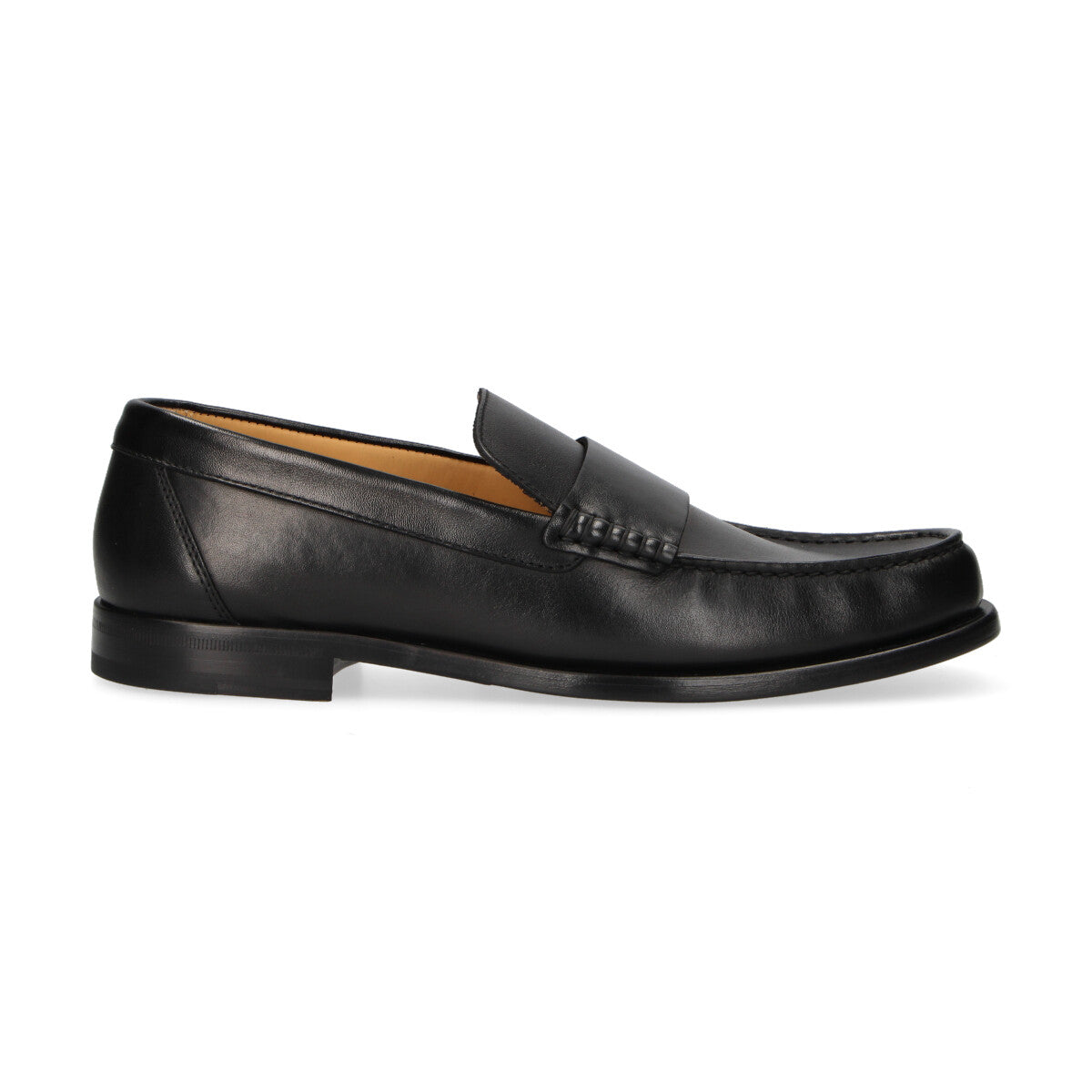 Testoni mocassino in pelle nera