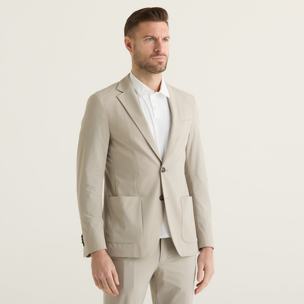 Rrd giacca monopetto Surflex Micro tessuto beige