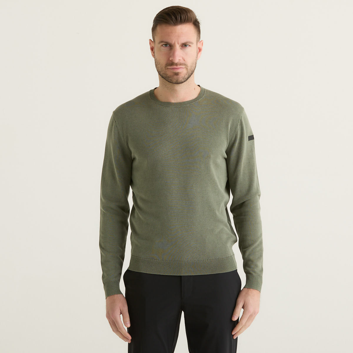 Rrd maglia girocollo Techno Wash Round verde