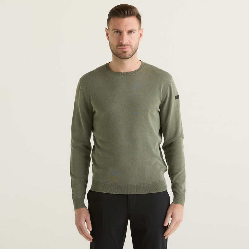 Rrd maglia girocollo Techno Wash Round verde