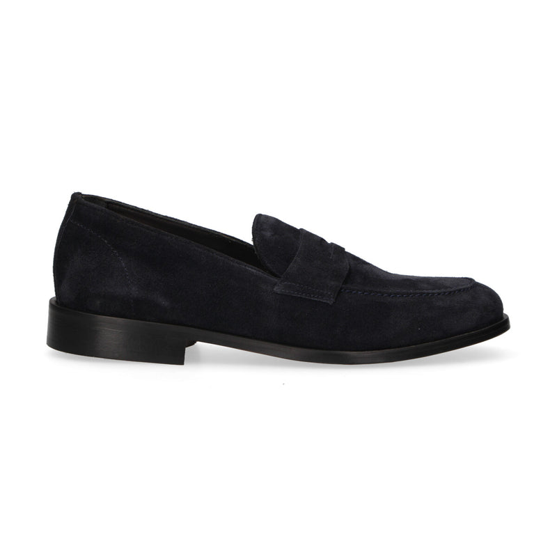 Pawelk's mocassino in camoscio blu