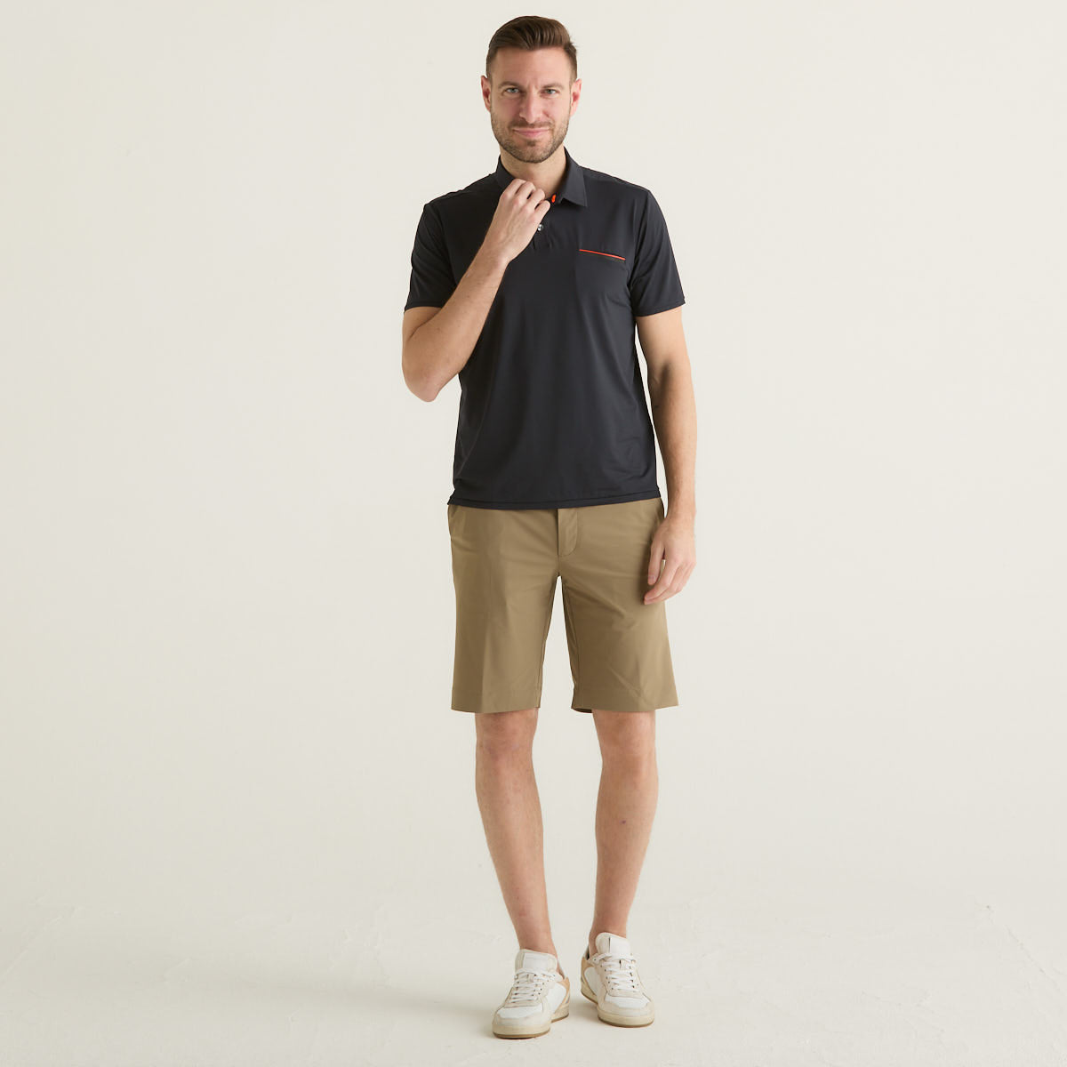 Rrd polo Oxford Pocket in tessuto blu