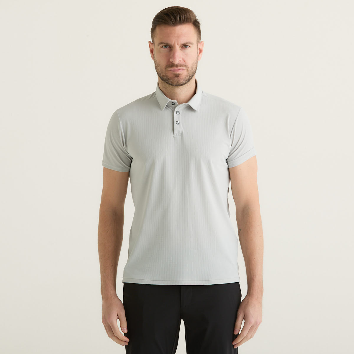 Rrd polo Square in tessuto grigio